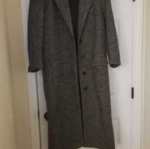 Peabody House Herringbone Tweed Coat